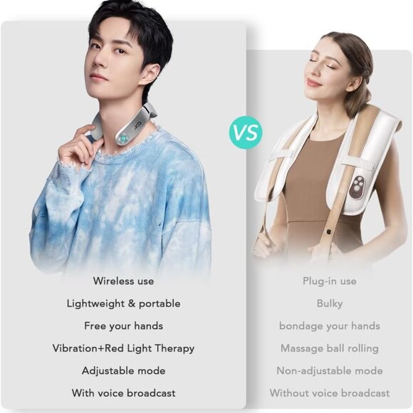 Neck Massager with Heat, SKG G7 PRO Deep Tissue Vibration Infrared Neck Massager - Picture 6 of 8